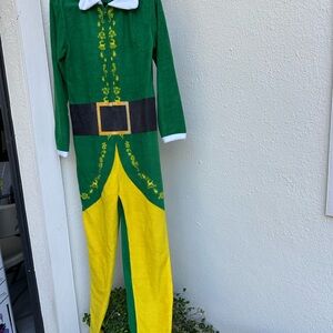 Kids' Green and Yellow Elf Costume